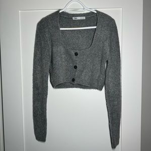 ZARA Grey Cozy Cardigan